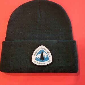 Pacific Crest Trail National Scenic Trail Knit Cuffed Beanie in Dark Green